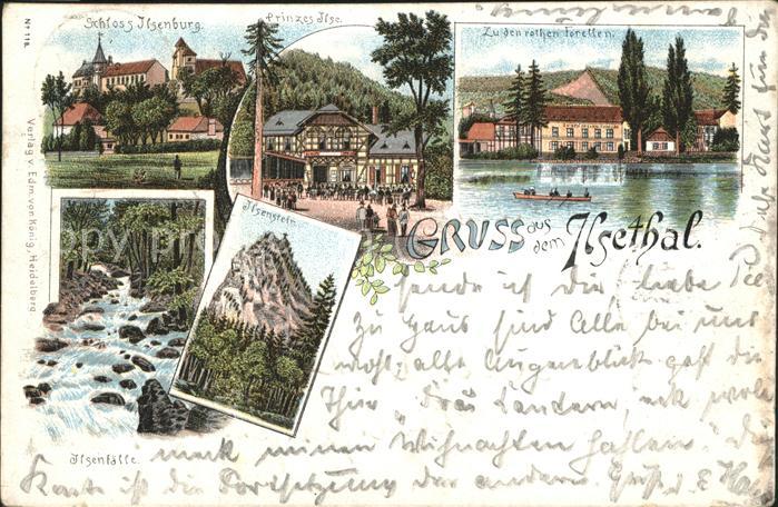 Ilsetal Harz Ilsenstein zu den rothen Forellen Schlo