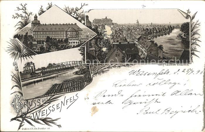 Weissenfels Saale Bruecke Stadt