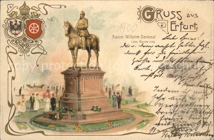 Erfurt Kaiser Wilhelm Denkmal Wappen
