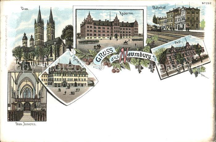 Naumburg Saale Bahnhof Kaserne Rathaus Dom