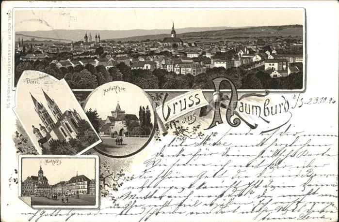 Naumburg Saale Marktplatz Dom Marienthor