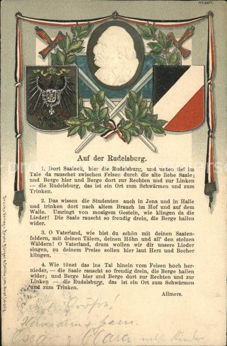 Rudelsburg Allmers Gedicht Wappen