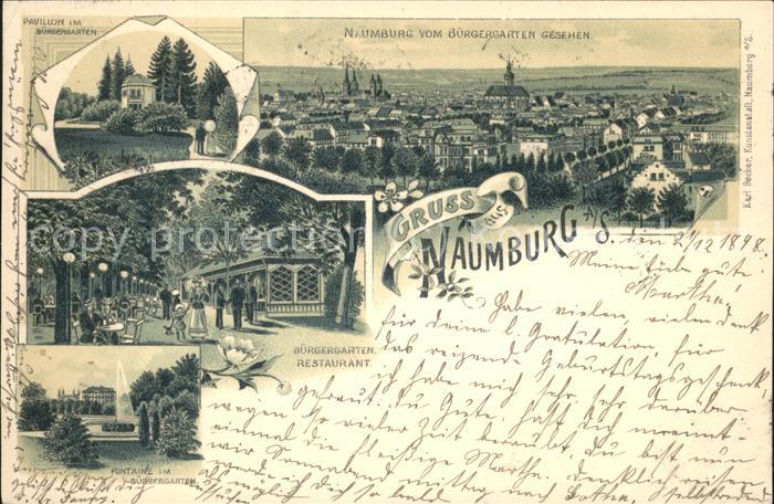 Naumburg Saale Buergergarten Pavillon