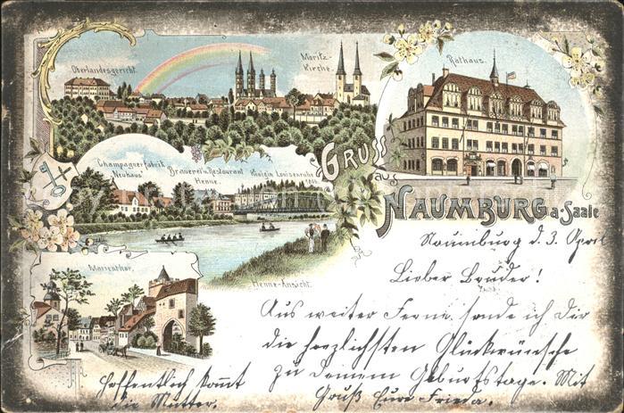 Naumburg Saale Oberlandesgericht Moritz-Kirche Rathaus