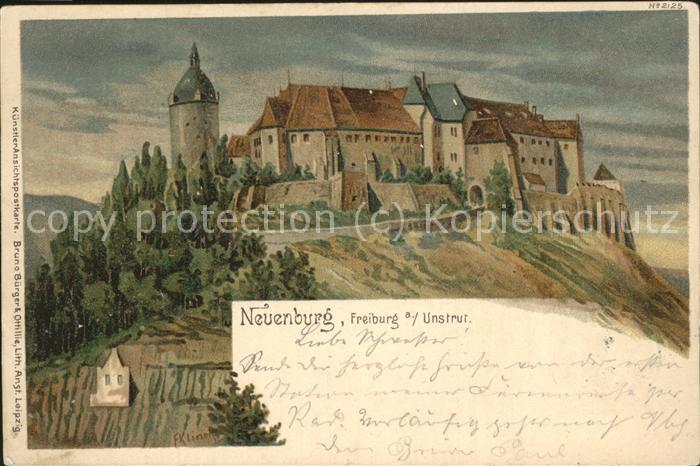 Neuenburg Unstrut Kuenstlerkarte