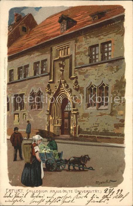 Erfurt Collegium Majus Alte Uni Künstlerkarte