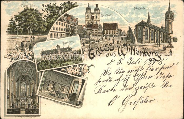 Wittenberg Lutherstadt Stadtkirche Marktplatz Lutherhaus