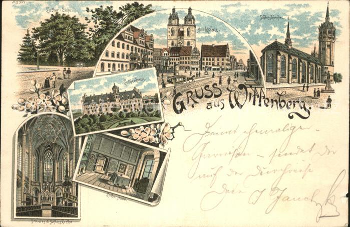 Wittenberg Lutherstadt Schlosskirche Marktplatz Lutherhaus Lutherstube