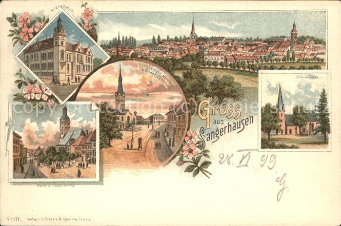 Sangerhausen Suedharz Marienkirche Kreishaus