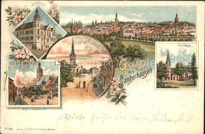 Sangerhausen Suedharz Marienkirche Kreishaus