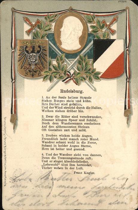 Rudelsburg Wappen Franz Kugler Gedicht