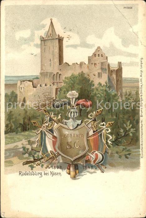 Rudelsburg Bad Kösen Burg Wappen Speer