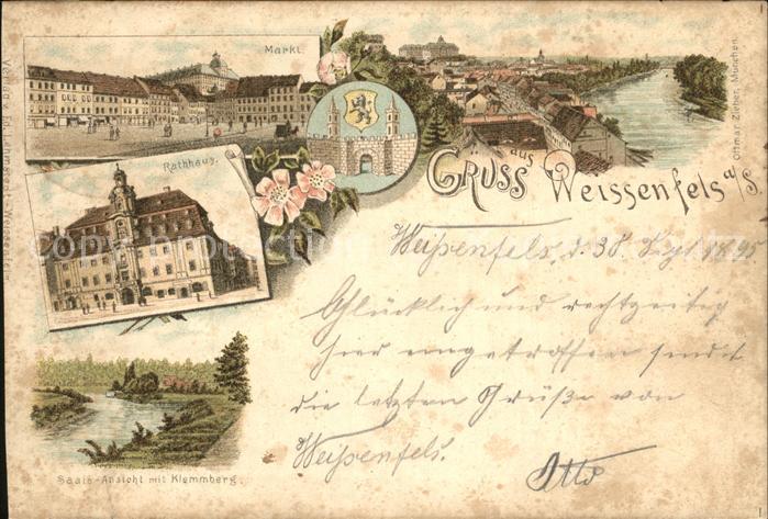 Weissenfels Saale Rathaus Markt Kelmmberg