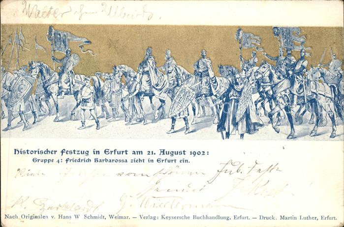 Erfurt Friedrich Barbarossa Historischer Festz