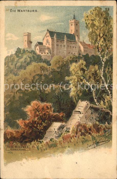 Wartburg Eisenach Kuenstlerkarte
