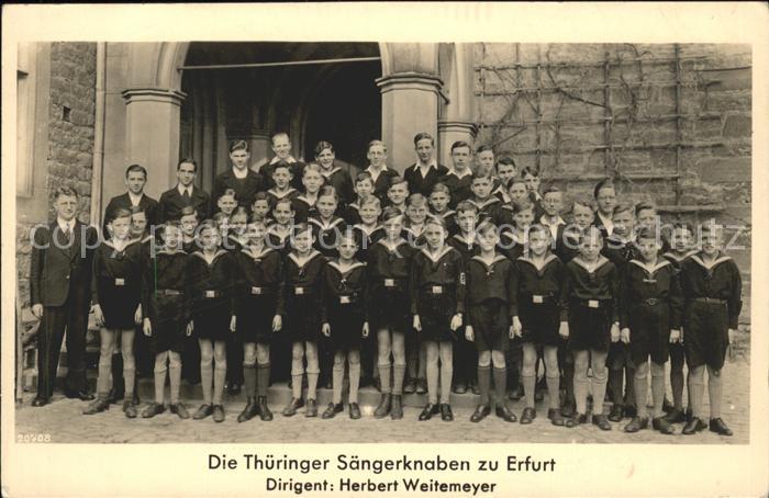 ERFURT CITY Thueringer Saengerknaben Dirigent Herbert Weitemeyer