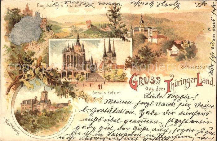 Erfurt Dom Schwarburg Wartburg Rudelsburg Saal