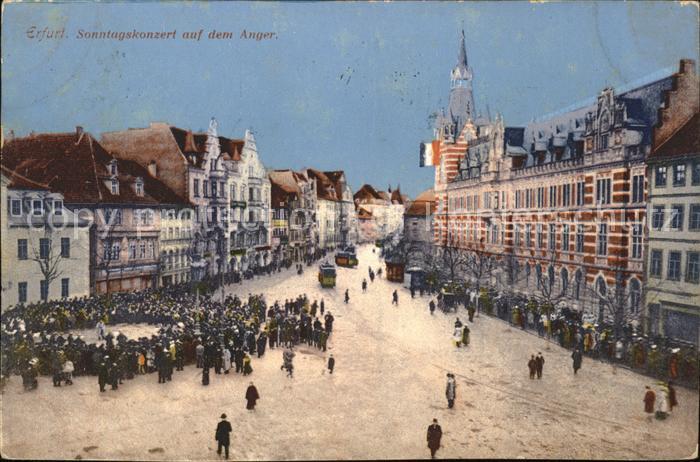 Erfurt Sonntagskonzert Anger Strassenbahn
