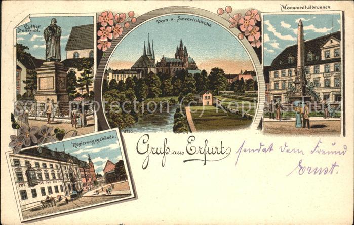 Erfurt Dom Severinkirche Regierungsgebäude