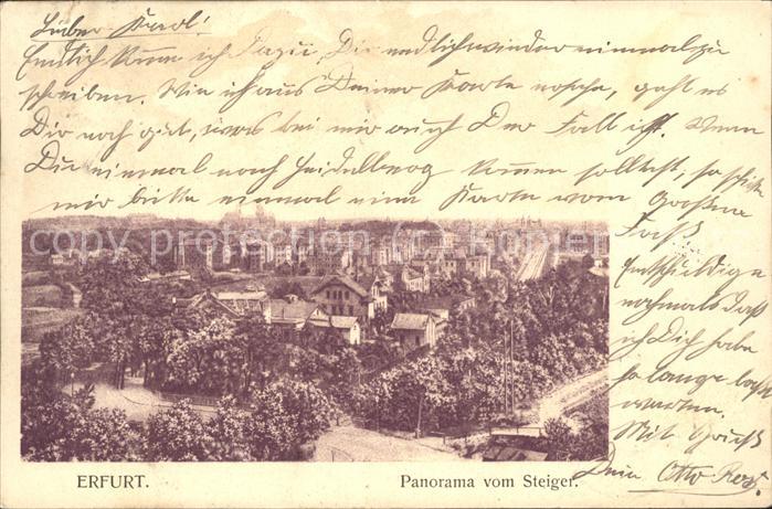 Erfurt Panorama Steiger