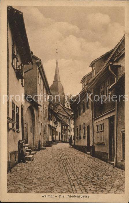 Weimar Thueringen Friedensgasse