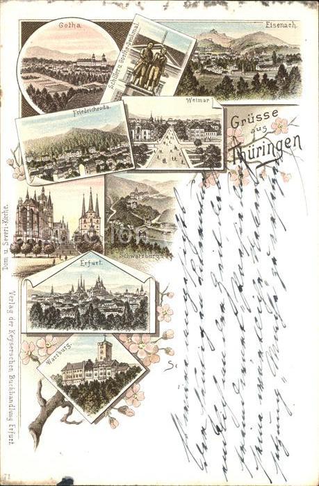 Eisenach Thueringen Gotha Weimar Friedrichsroda Erfurt