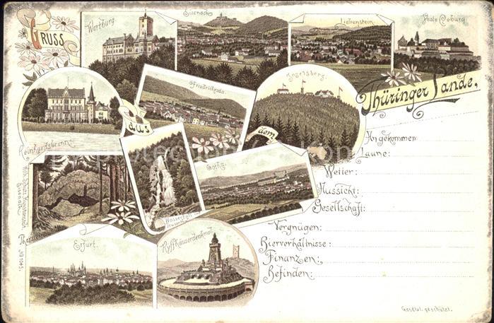 Friedrichroda Veste Coburg Wartburg Rheinhardsbrunn E