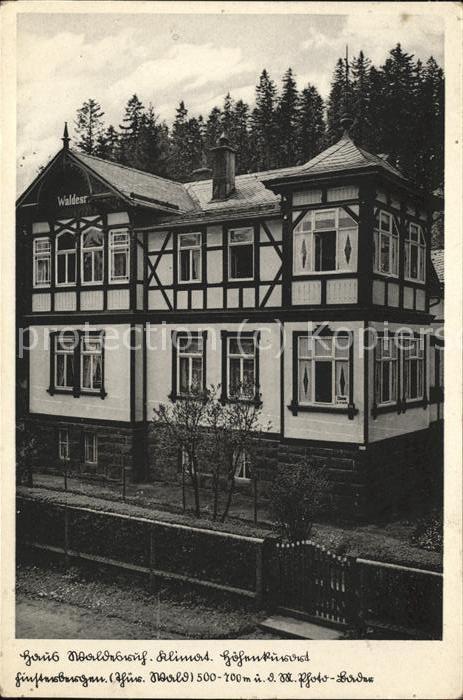 Finsterbergen Haus Waldesruh Bes. Heinrich Weilamann