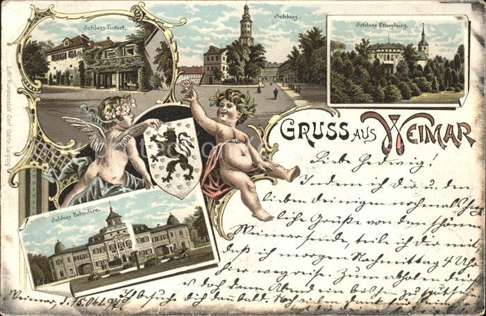 Weimar Thueringen Schloss Ettersburg Engel Wappen