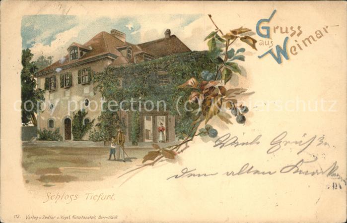 Weimar Thueringen Schloss Tiefurt
