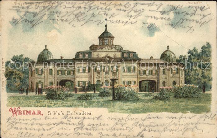 Weimar Thueringen Schloss Belvedere