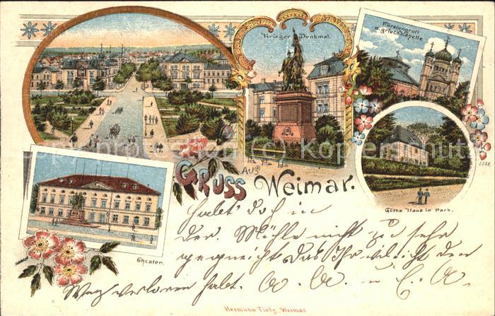 Weimar Thueringen Fuerstengruft Theater