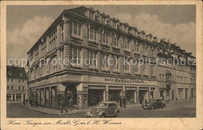 Weimar Thueringen Markt Hans Kröger