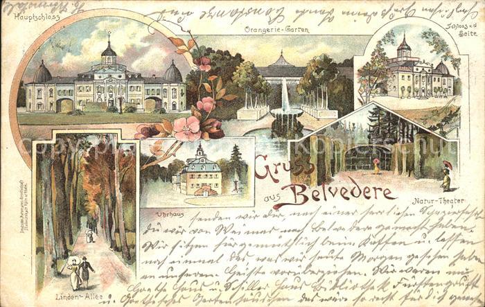 Weimar Thueringen Natur-Theater Schloss Linden-Allee Uhrhaus