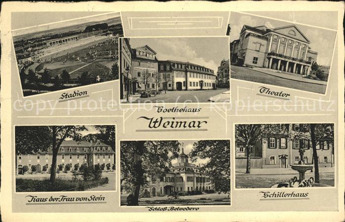 Weimar Thueringen Theater Schillerhaus Haus der Frau von