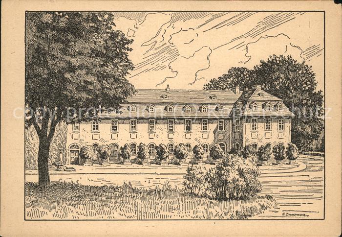 Weimar Thueringen Haus Frau von Stein Kuenstlerkarte