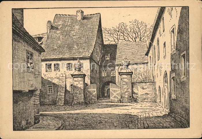 Weimar Thueringen Wittumspalais Kuenstlerkarte