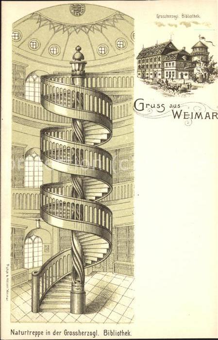 Weimar Thueringen Wendeltreppe Bibliothek