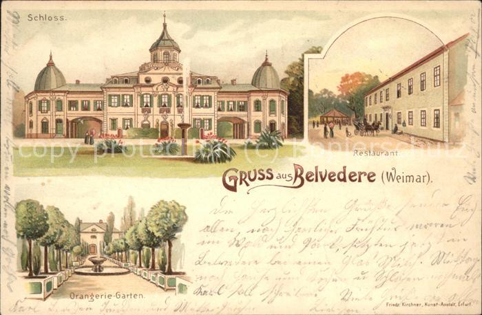 Weimar Thueringen Schloss Belvedere Restaurant Orangerie-