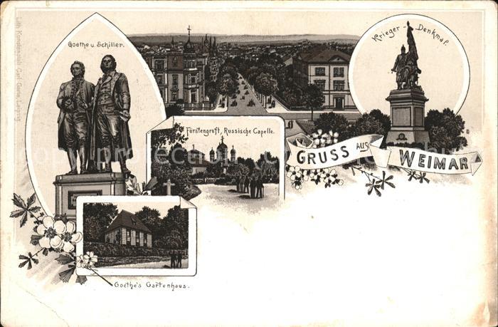 Weimar Thueringen Krieger-Denkmal Goethes Gartenhaus