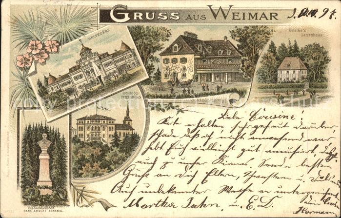 Weimar Thueringen Belvedere Goethes Gartenhaus