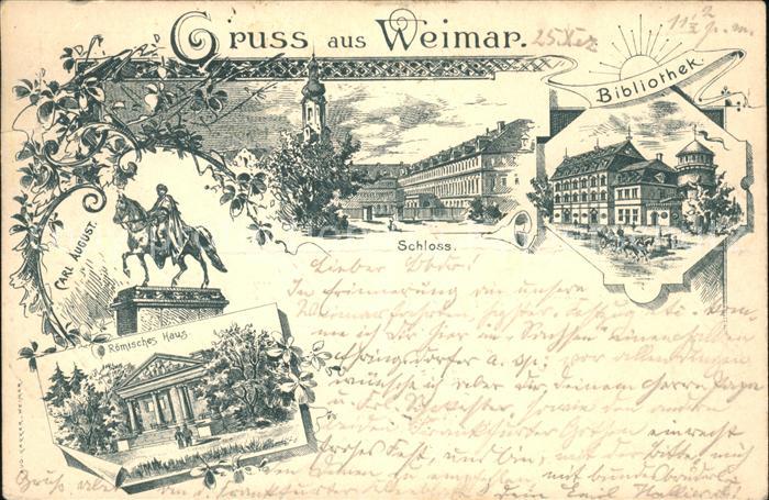 Weimar Thueringen Bibliothek Römisches Haus Carl August D