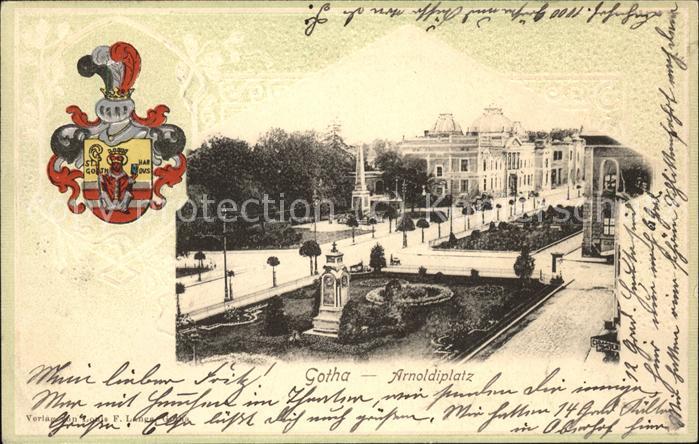 Gotha Thueringen Wappen Arnoldiplatz