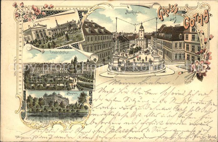 Gotha Thueringen Marktplatz Friedrichsthal