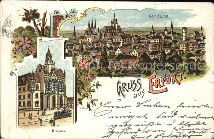 Erfurt Rathaus Strassenbahn