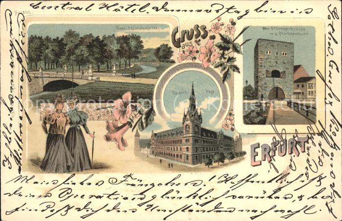 Erfurt Kaiserl. Post Pförtchenbrücke