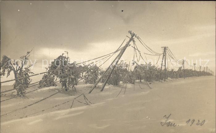 Gotha Thueringen Winter Strommasten