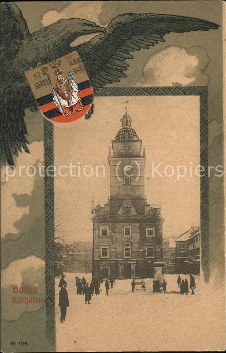 Gotha Thueringen Wappen Adler Rathaus