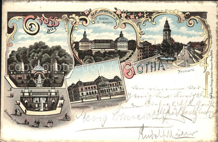Gotha Thueringen Neumarkt Schloss Friedenstein