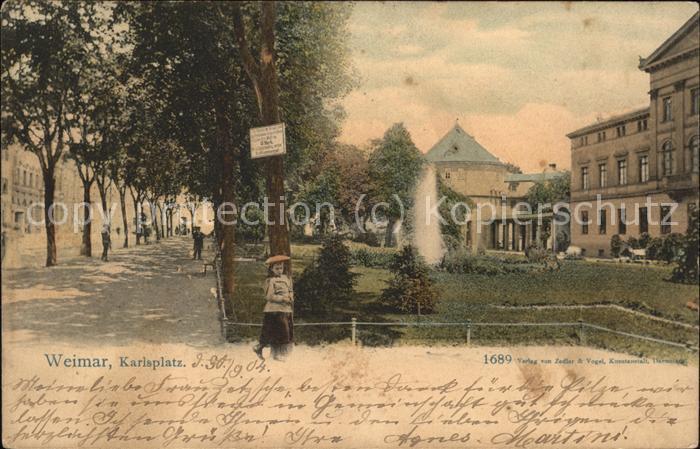 Weimar Thueringen Karlsplatz